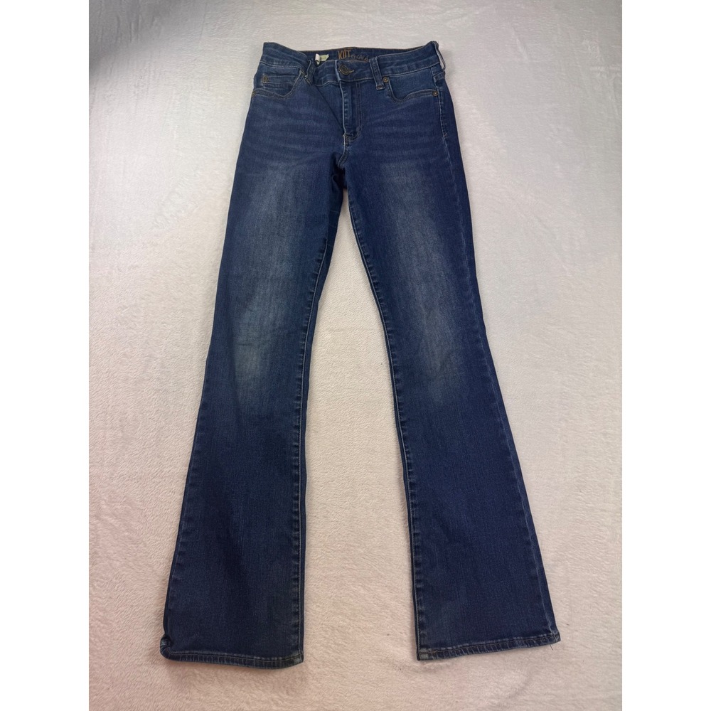 KUT from the Kloth Nicole High Rise Bootcut Jeans Blue Denim Size 4